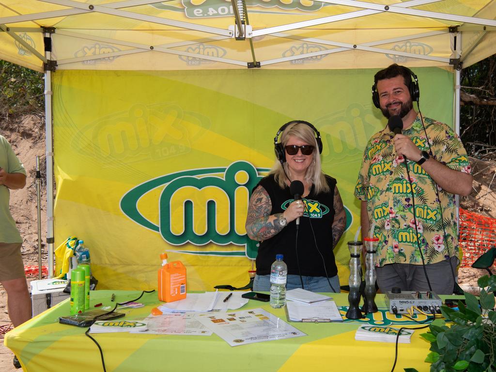 Mix 104.9 fm at the Darwin Beer Can Regatta at Mindil Beach, 2024. Picture: Pema Tamang Pakhrin