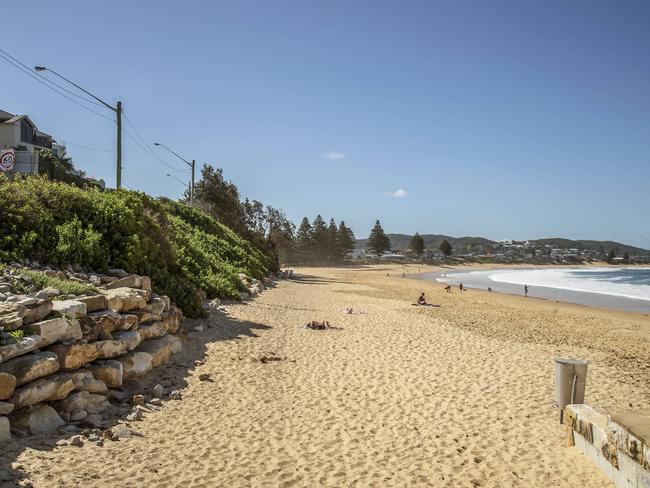 The location, just north of this location, was chosen as it is a quiet part of the beach. Picture: Troy Snook