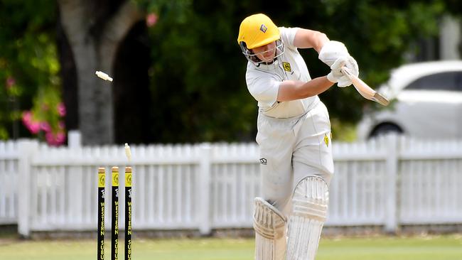 West batsman Rex Tooley Ipswich Vs Wests Saturday December 3, 2022. Picture, John Gass