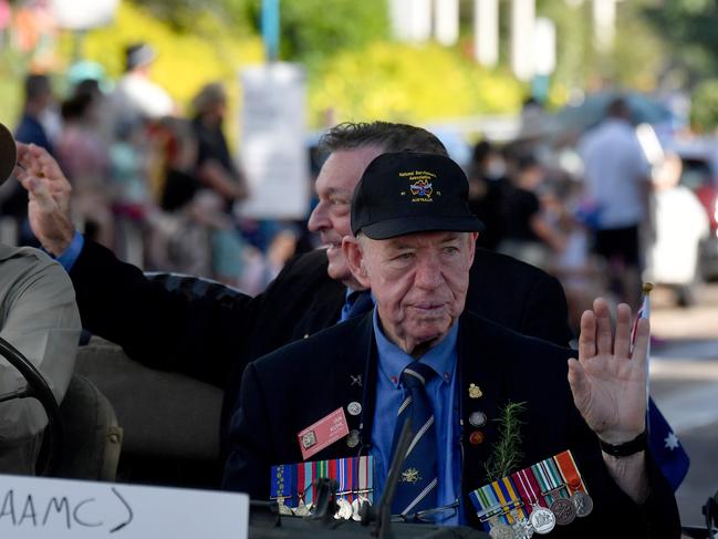Anzac Day 2025. Strand parade in Townsville. Picture: Evan Morgan