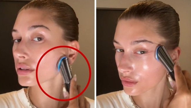 Hailey Bieber swears by this device to get her skin photoshoot ready.