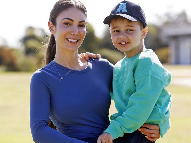 Angeline Lazar with her son Aryeh Lazar says many people are makingmoney out of the NDIS Picture: Sam Ruttyn