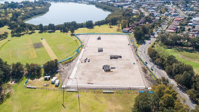 Majors Bay Reserve in Concord: the synthetic pitch and facilities cost $6.9 million and was funded jointly by the state government and Canada Bay council. Picture: Ben Williams