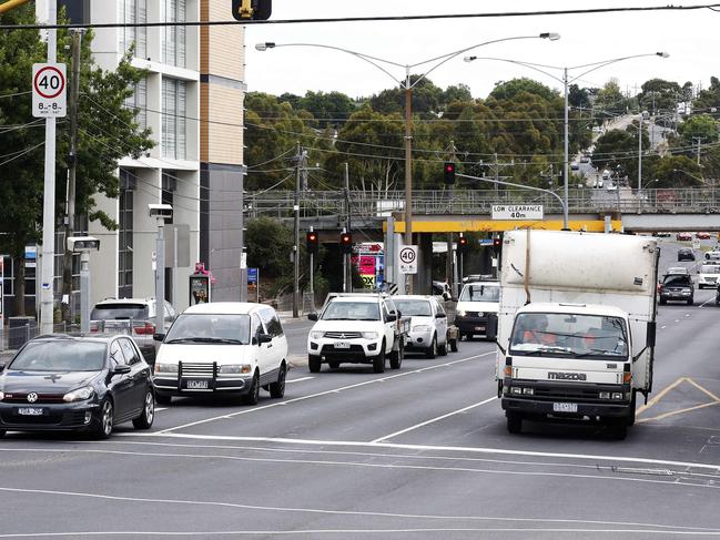 Road safety cameras at the intersection of Warrigal and Batesford roads in Chadstone raked in the cash as the state’s top earner over the past five years. Picture: Paul Loughnan