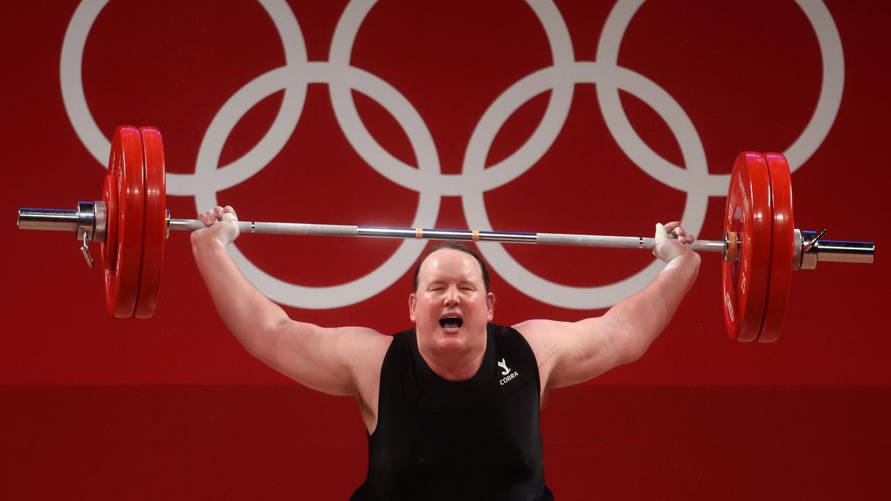 New Zealand weightlifter Laurel Hubbard competing at the Tokyo Olympic Games in 2021. Picture: Chris Graythen/Getty Images