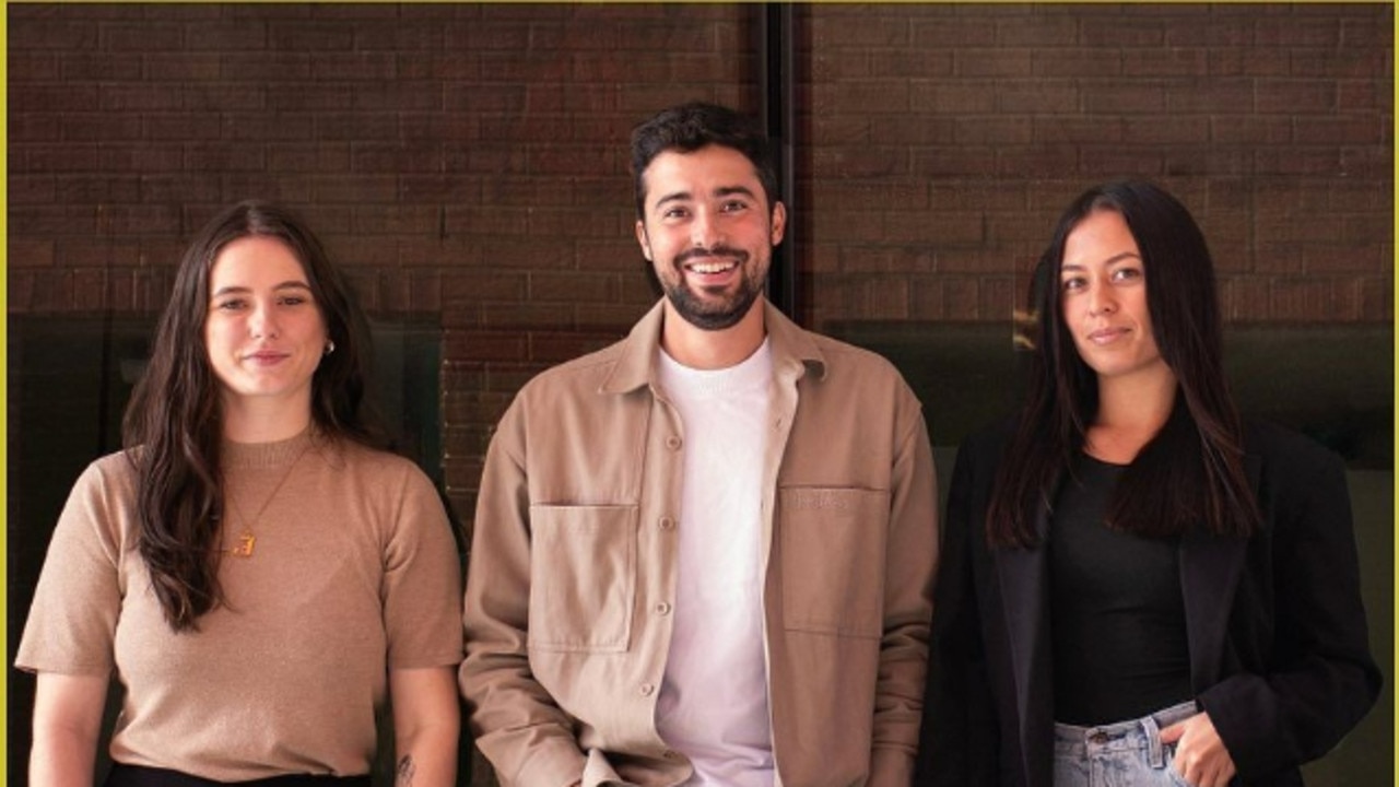 Former business partners Jessica Purcell (L), Leonardo Moreira Loureiro and Brenda Loveday (R). Ms Purcell announced that she is now the sole business operator of Adelaide restaurant Nina, after Mr Loureiro pleaded guilty to one count of aggravated assault against his ex-girlfriend, Ms Loveday. Picture: File