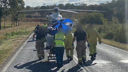 Goomeri motorbike crash. Picture: LifeFlight