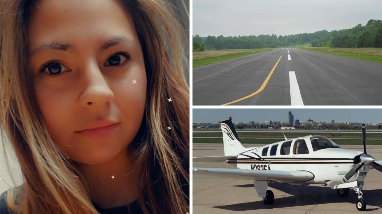 The mother of three was riding a lawnmower at an airport when she was killed in freak accident with a plane. Picture: Supplied