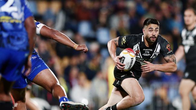 Shaun Johnson in top form against Samoa.