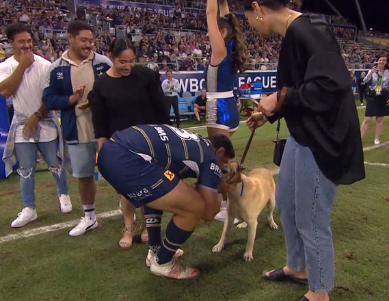 Jason Taumalolo's love for his dog is heartwarming.