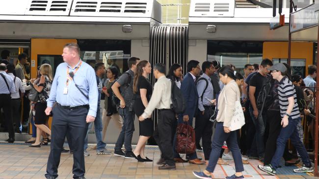 sydney faces another day of chaos on the trains. Picture: John Grainger.