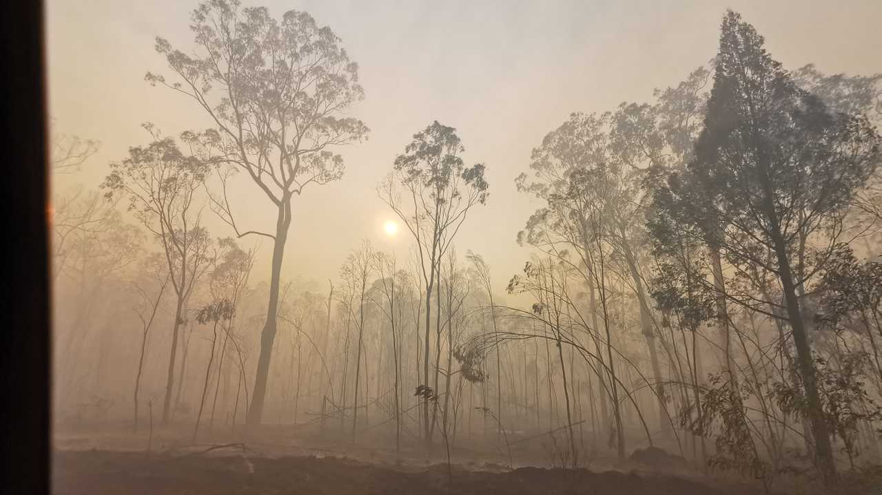 Julie Cole shared these photos from inside the Forest Ridge fire zone. Picture: Julie Cole