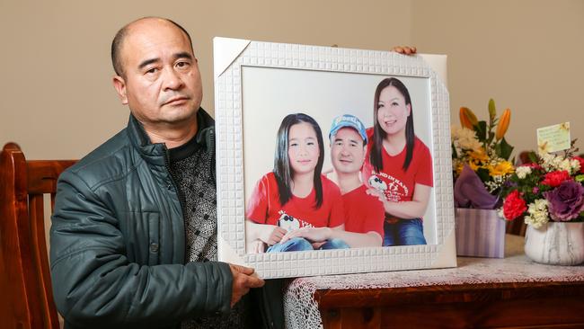 Zheng Chuan Yuan’s wife and daughter were killed in a crash outside the school in Cranbourne North. Picture: Tim Carrafa