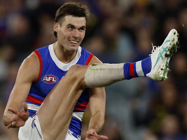 Sam Darcy booted four against the Tigers. Picture: Michael Klein