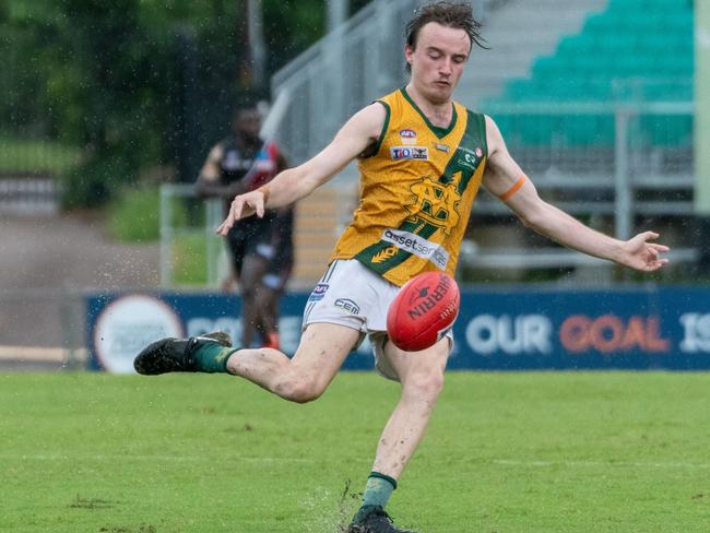 Lachlan Taylor was a sure standout for St Mary’s in their opening round win. Picture: Aaron Black/AFLNT