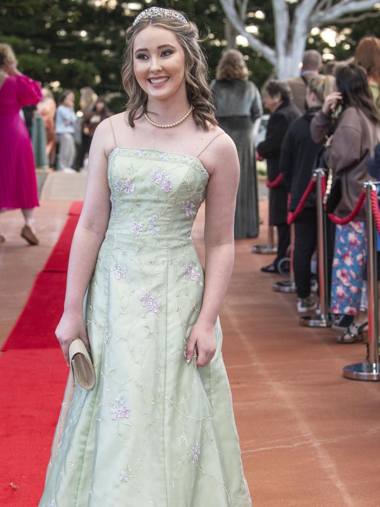 Milly Navin. Toowoomba State High School formal at Picnic Point. Friday, September 9, 2022. Picture: Nev Madsen.