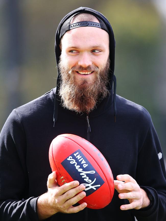 ‘Monster’ Max Gawn will lead the Dees’ engine room. Pic: Getty Images