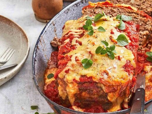 Cheesy Italian meatloaf.