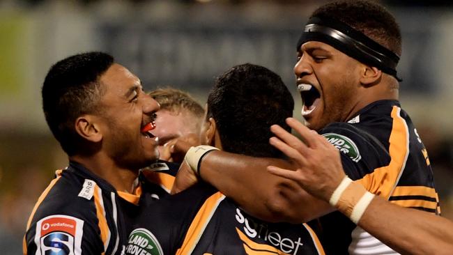 It’s all smiles in Canberra after the Brumbies’ demolition of the Chiefs.