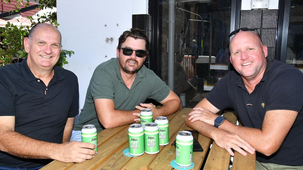 People at Easy Times Brewing ahead of day one of the Gabba Test vs. the West Indies. Thursday January 25, 2024. Picture, John Gass