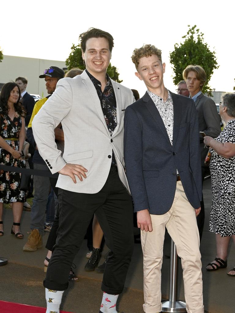 Toowoomba Christian College year 12 formal at Highfileds Cultural Centre. Jackson Baills (left) and Thomas Strahan.