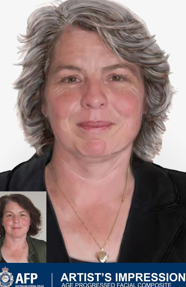 Age progression image of Lorrin Whitehead. Picture: AFP