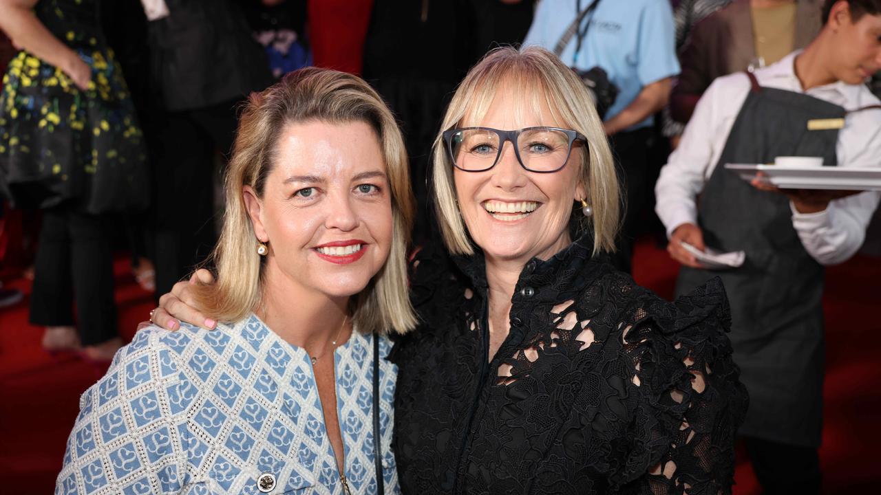 Caroline Pitcher and Jacqui Feeney at the AACTA Awards Industry Gala 2025 at HOTA for Gold Coast at Large. Picture, Portia Large.