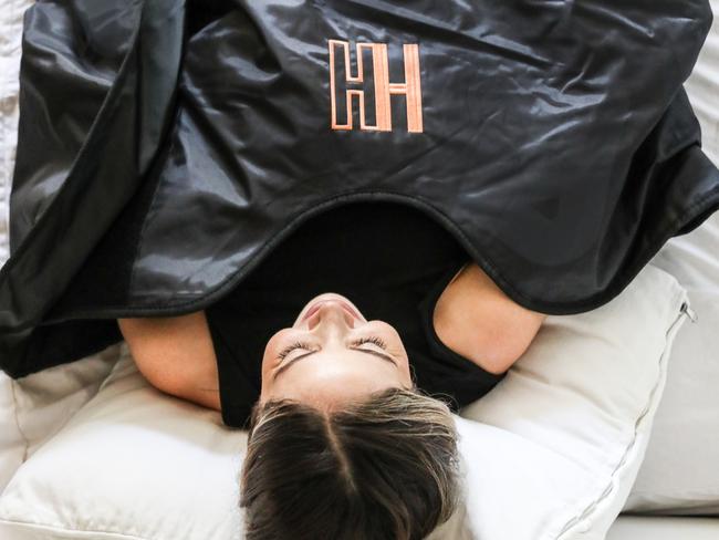 EMBARGO FOR TWAM 24 JUNE 2023. FEE MAY APPLY. Heat Healer Infrared Sauna Blanket RRP $798.00. Photo: Supplied