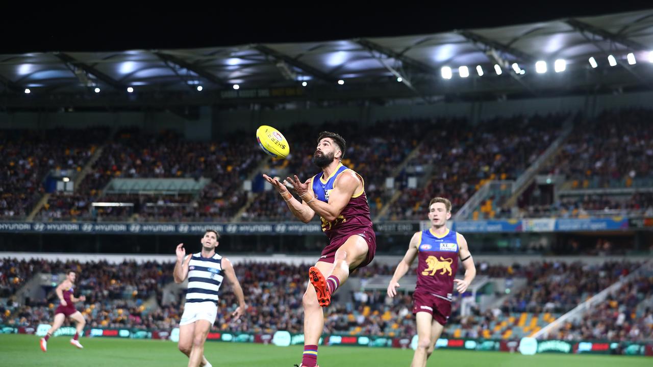 Marcus Adams has been solid in defence for the Lions. Picture: Chris Hyde/AFL Photos/via Getty Images