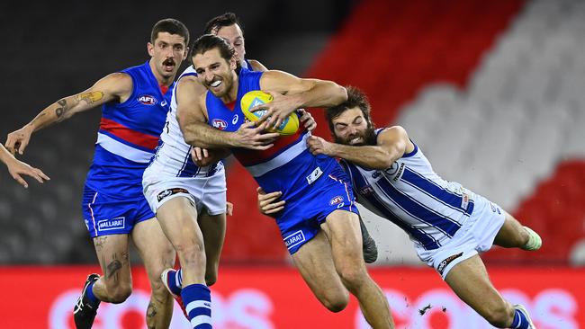 The Western Bulldogs will share the same resort as the side they defeated in Round 5. Picture: Getty Images