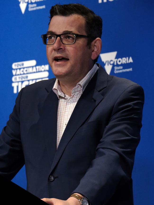 Premier Daniel Andrews has refused to appear on Mitchell’s radio show. Picture: NCA NewsWire