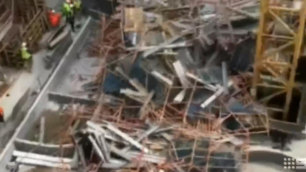 Another tradie was also injured in the horrific collapse last week. Picture: Channel 9