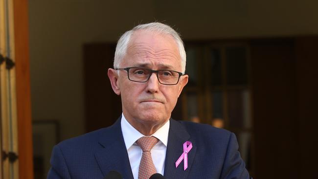 PM Malcolm Turnbull at a press conference at Parliament House in Canberra. Picture KymSmith