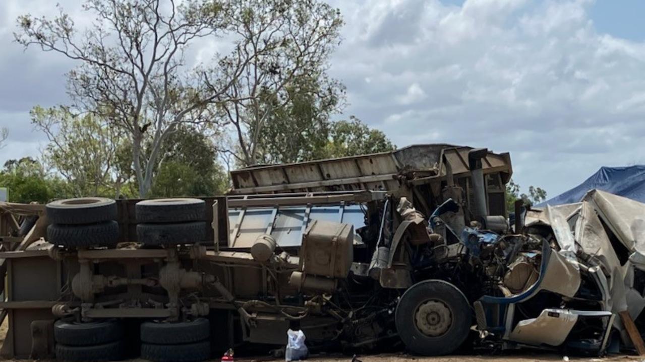 The BMA CQ Rescue chopper was called to a two-truck crash on the Bruce Highway near Bloomsbury at Gibson Creek Bridge on October 28, 2024. Picture: BMA CQ Rescue