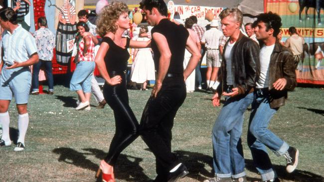 Olivia Newton-John and John Travolta in the 1978 film Grease.