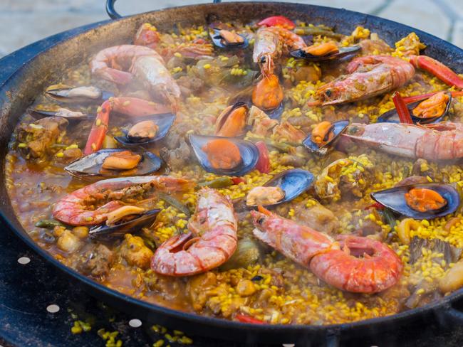 The seafood paella is a popular dish. Picture: Supplied