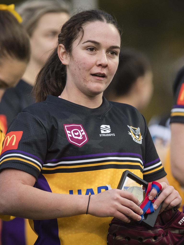 Gatton player Bonnie Zappa, named Best on Ground. Picture: Kevin Farmer.