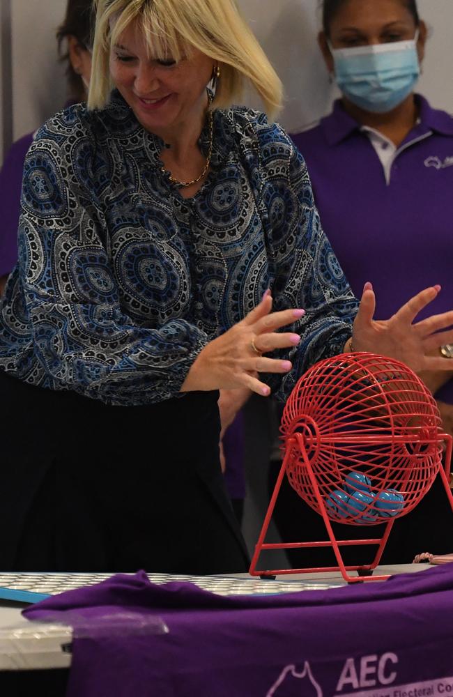 Kylie Bonanni at the 2022 Federal Election ballot draw. Picture: (A)manda Parkinson