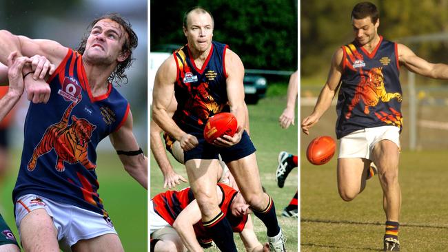 Noosa players Peter Trompf, Reece Langan and Luke Matthews in action. Pictures: John McCutcheon, Andrew Seymour and Michaela Glen.