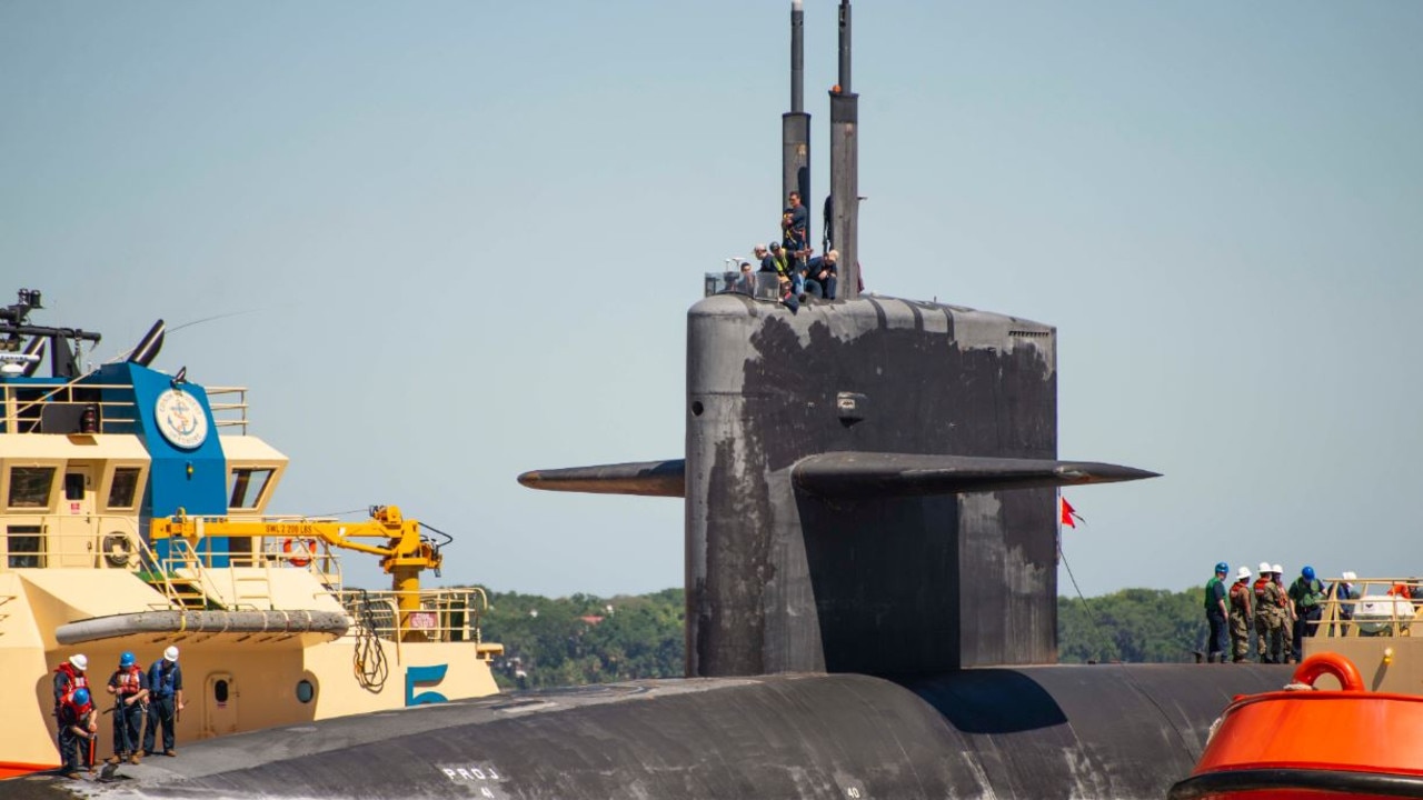 USS West Virginia returns to Naval Submarine Base Kings Bay, Georgia, US. Picture: US navy