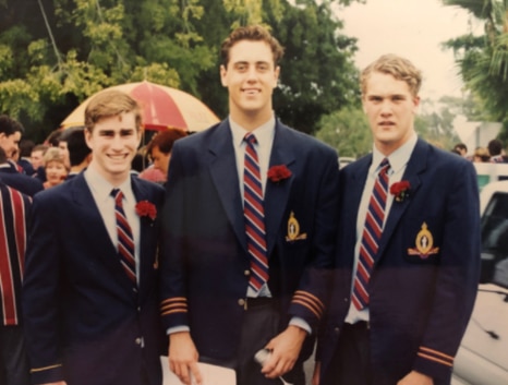 Andrew Hawkins (Right) as vice-captain at TSS.