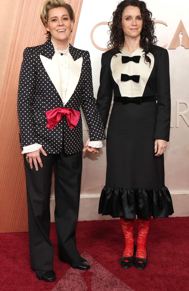 Brandi Carlile and Catherine Carlile. Picture: Mike Coppola/Getty Images/AFP