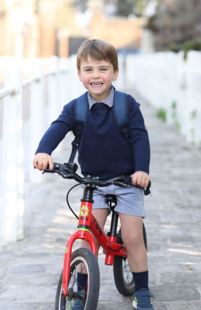 William and Kate shared this photo of Louis to honour his third birthday. Picture: Supplied