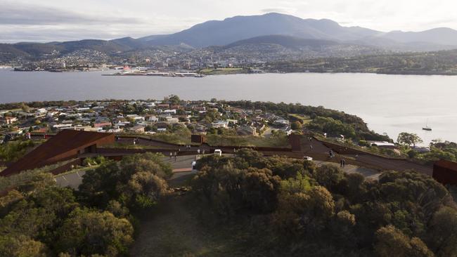 ROOMS WITH A VIEW: An artist’s impression of the proposal for Rosny Hill on Hobart's Eastern Shore.