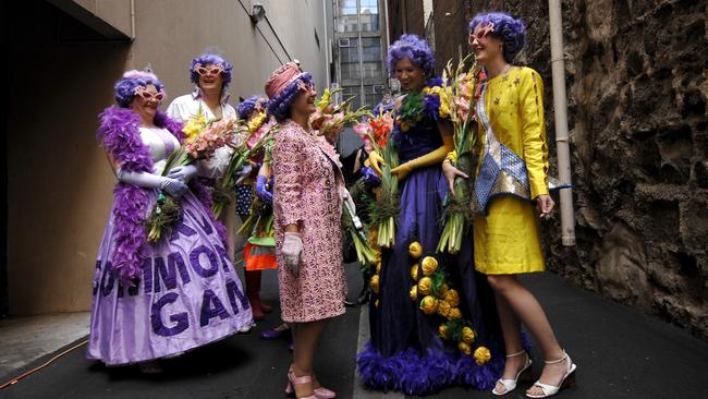 Brown Alley was renamed Dame Edna Place. Picture: News Corp