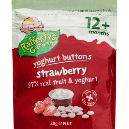 These yoghurt buttons are high in sugar.