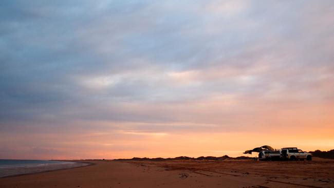 Cable Beach proved to be an excellent spot for a stop. Picture: Leah McLennan