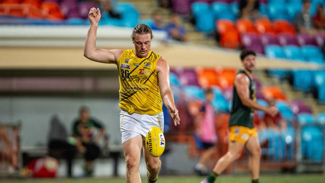 Mitchell Norton in the Nightcliff vs St Mary’s 2023-24 NTFL major semi final. Picture: Pema Tamang Pakhrin