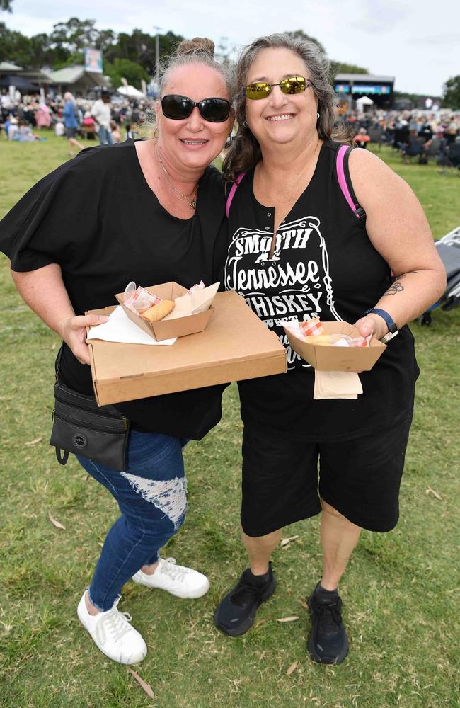 Katrina Shaw and Deanne Scott at Sounds of Rock 2024 in Hervey Bay. Picture: Patrick Woods.