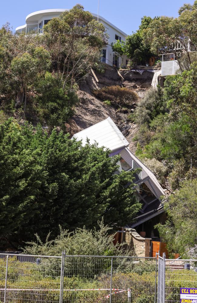 The home fell about 50m. Picture: Ian Currie